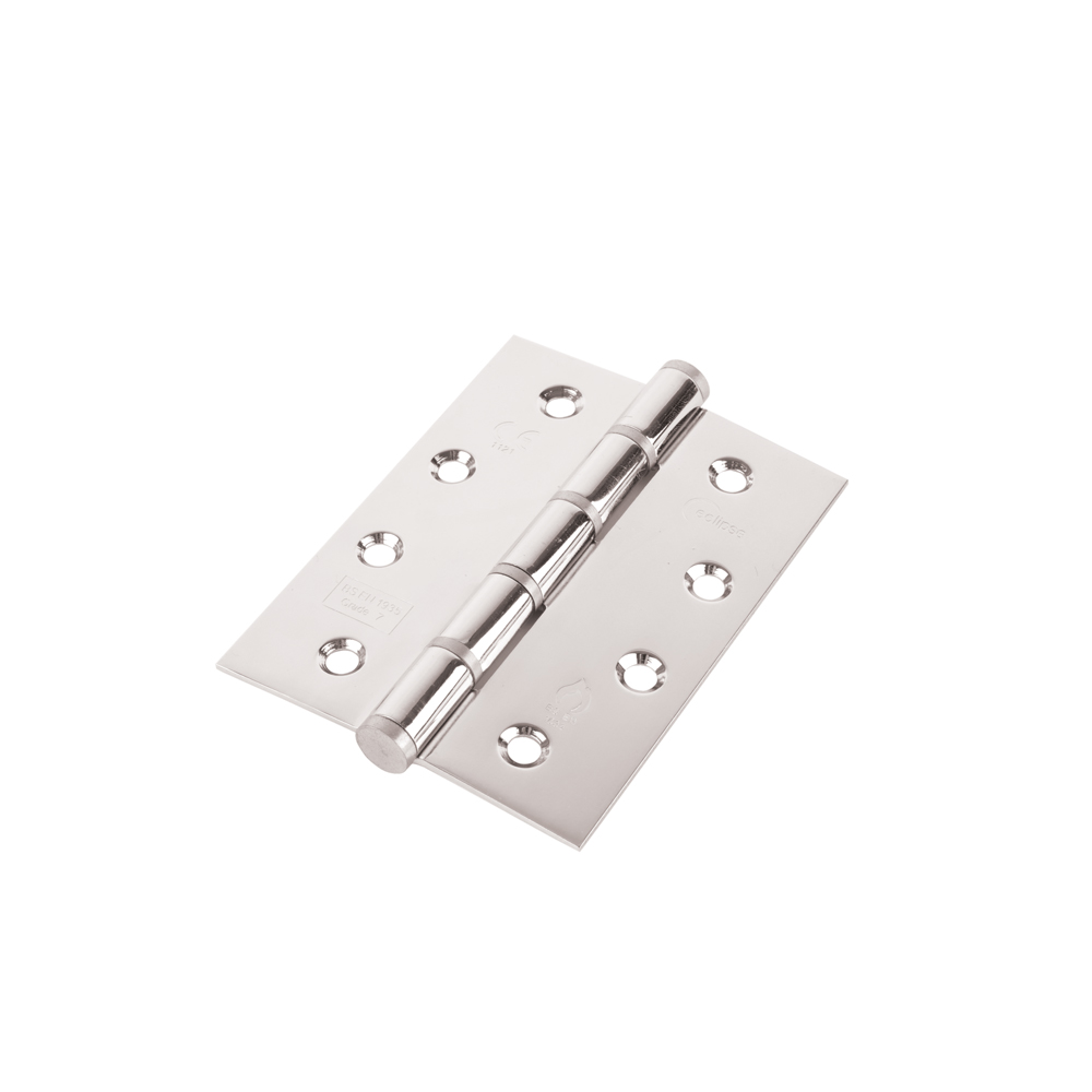 Eclipse 4 Inch (102mm) Stainless Steel Washered Hinge - Polished Stainless Steel (Sold in Pairs)